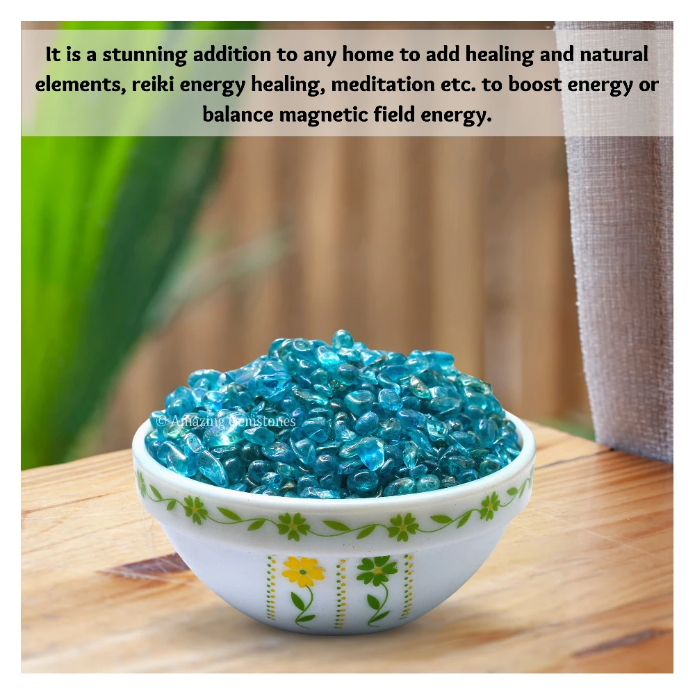 Aqua Aura Quartz Chips (1LB)