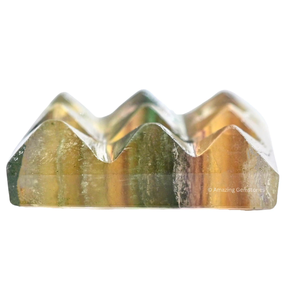 Multi Fluorite 9 Pyramid Plate