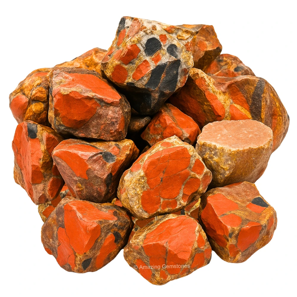 Spotted Jasper Raw Crystals (1 LB)