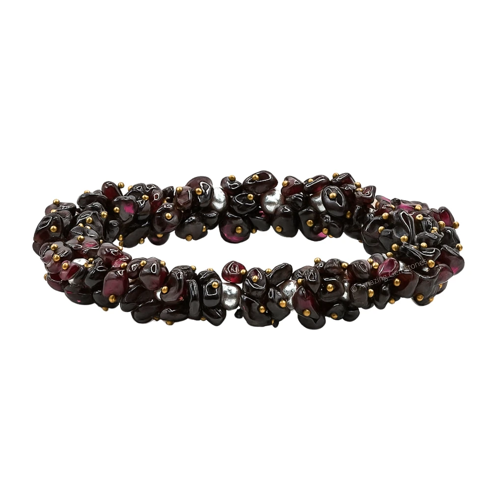 Garnet Chip Bracelet (Fuse)