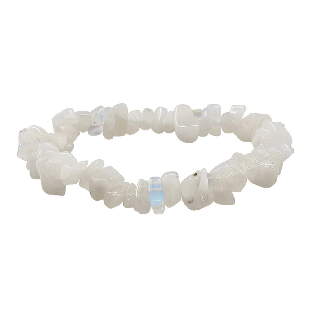 Rainbow Moonstone Chips Bracelet