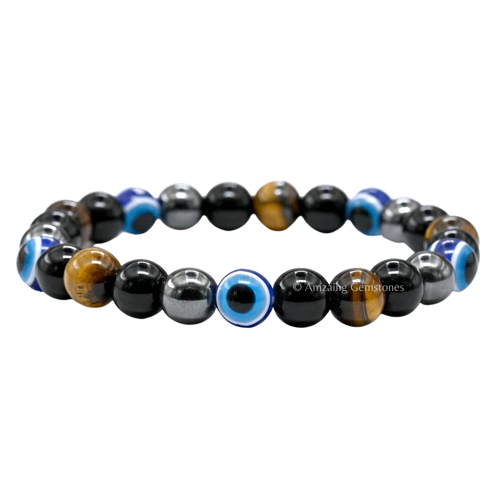 Evil Eye Bracelet for Ultimate Protection (Strechable)