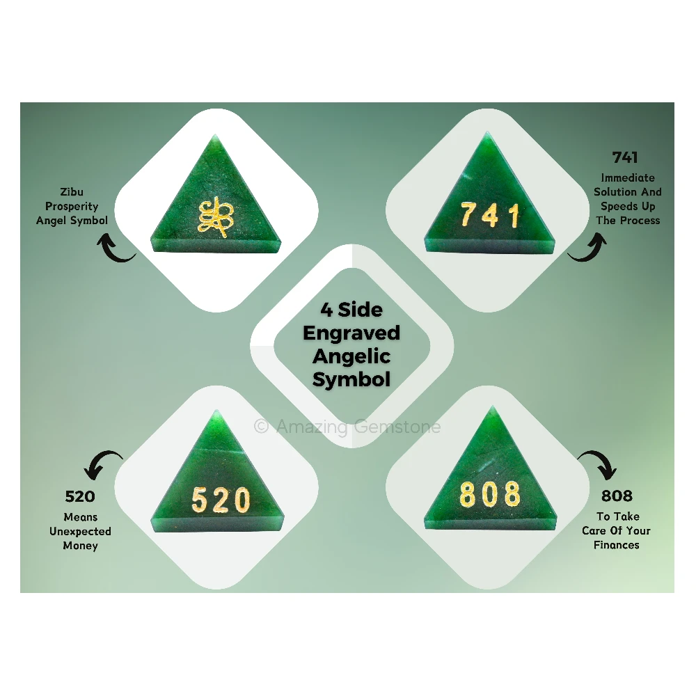 Zibu Money Green Aventurine Pyramid (2 Inch)