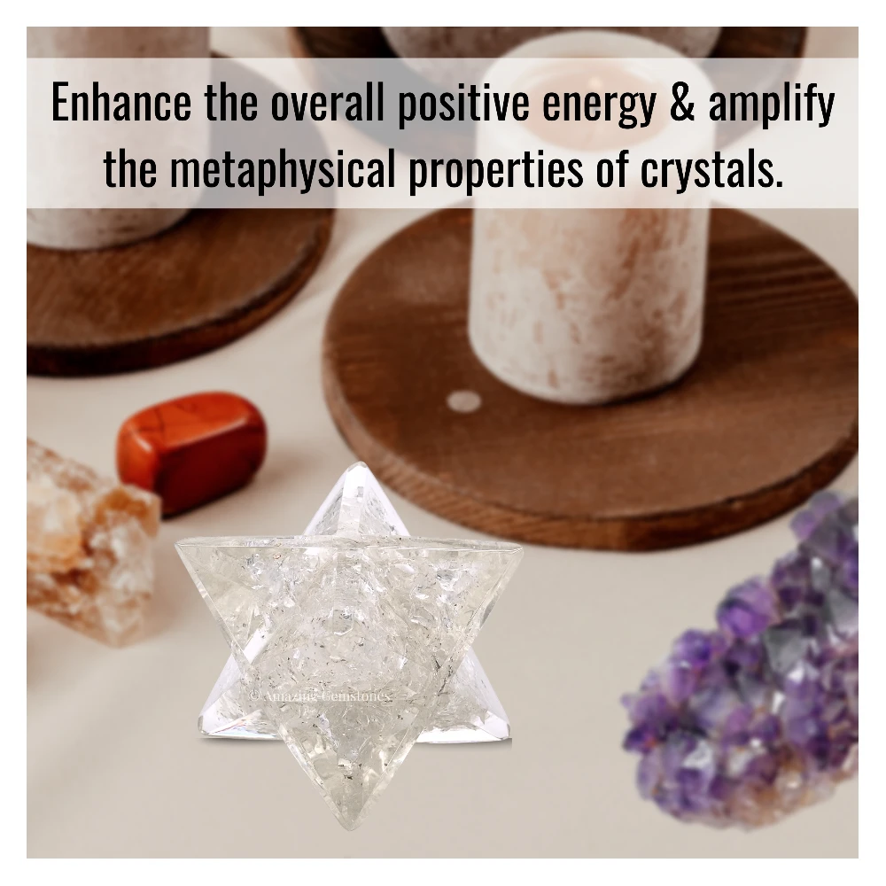 Clear Quartz Orgone Merkaba