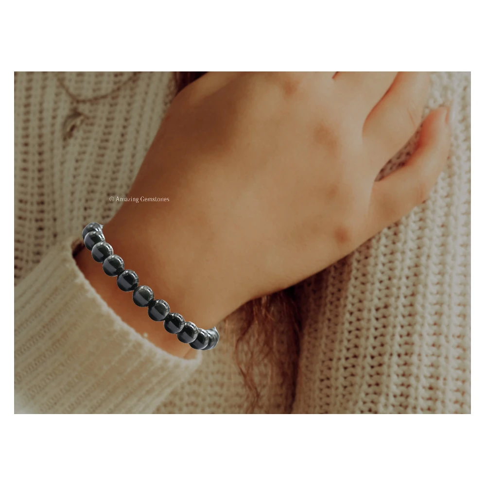 Silver Sheen Obsidian Bracelet (Adjustable)