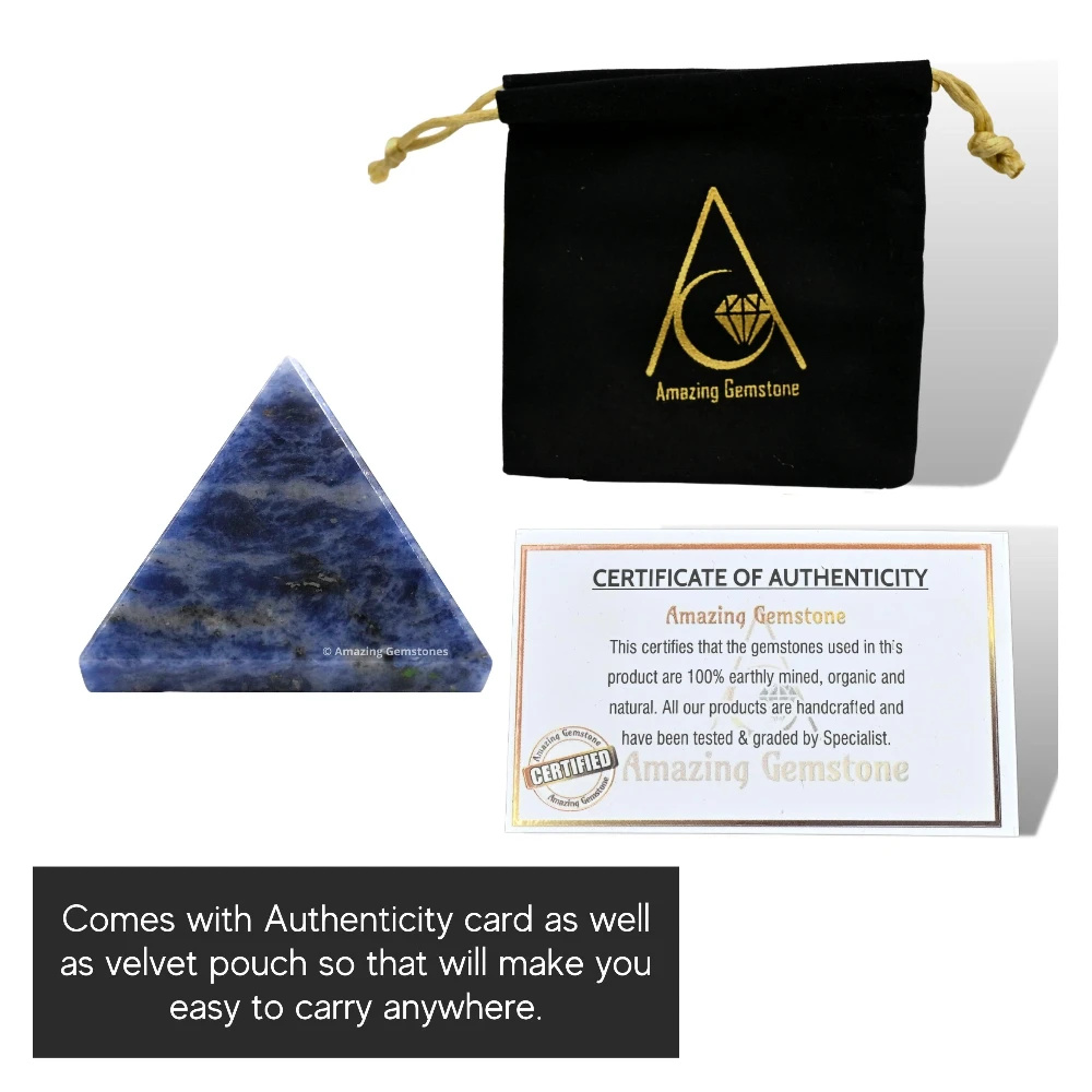 Sodalite Pyramid (1 Inch)