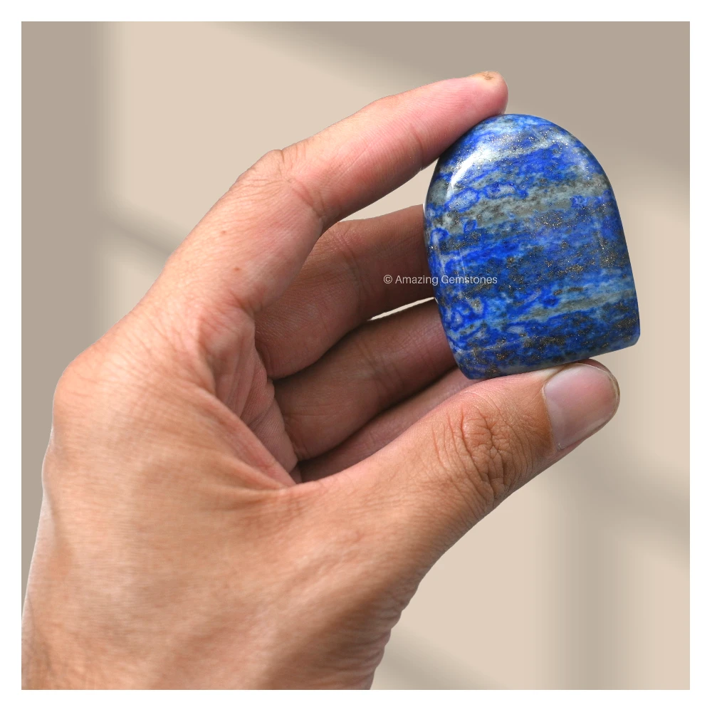 Lapis Lazuli Standing Palm Stone (Regular)