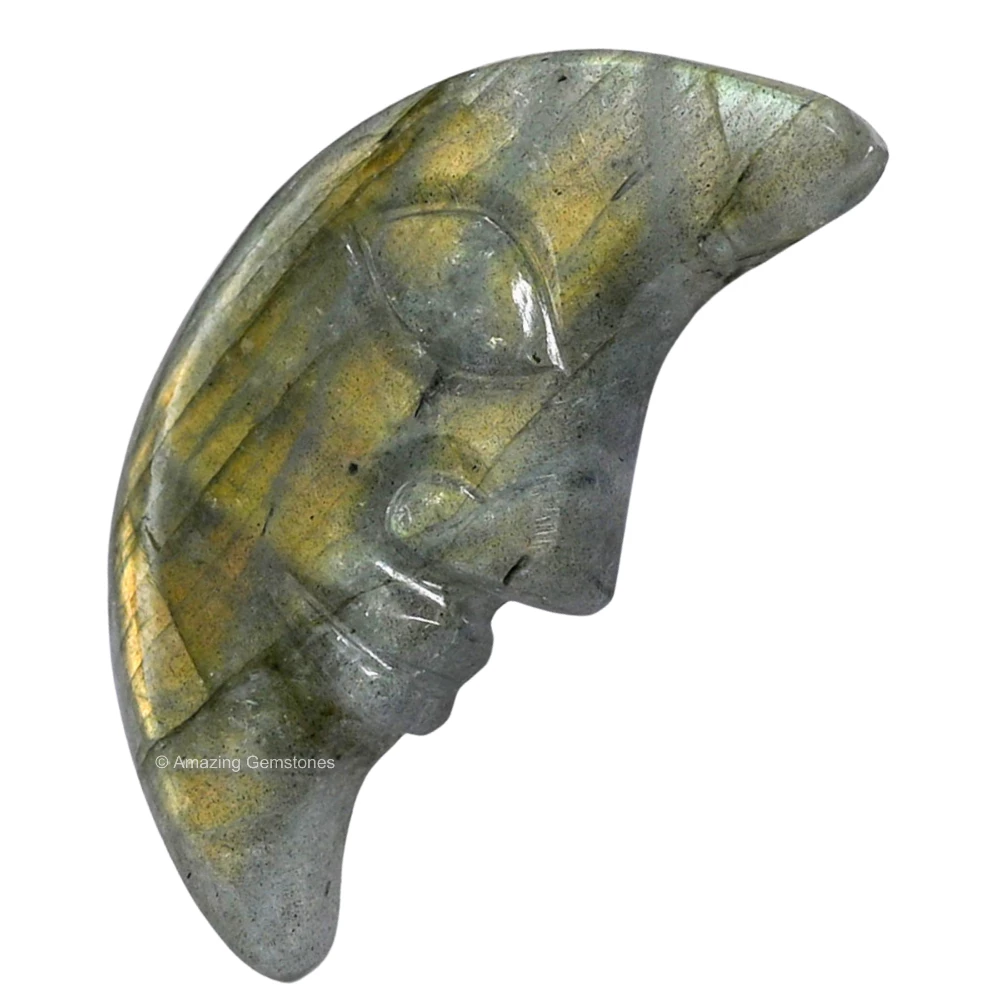 Labradorite Crescent Moon