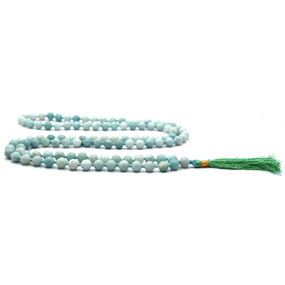 Amazonite Mala (Hand Knotted)