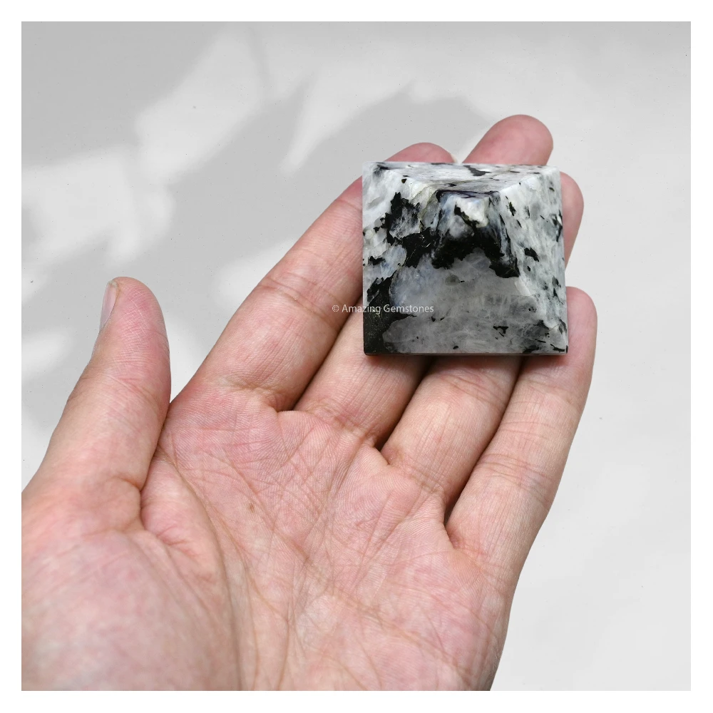 Rainbow Moonstone Pyramid (2 Inch)