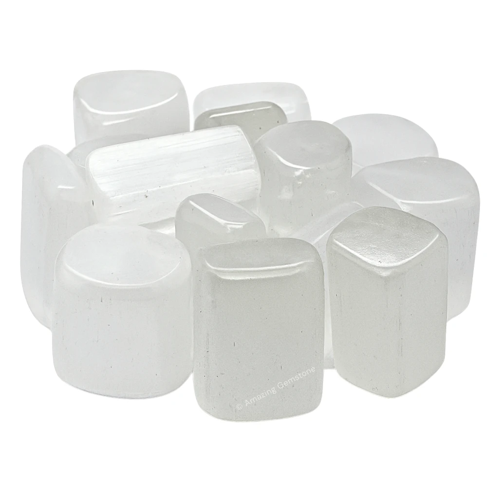 Tumbled Selenite Crystals Stones (1000+ Carats)