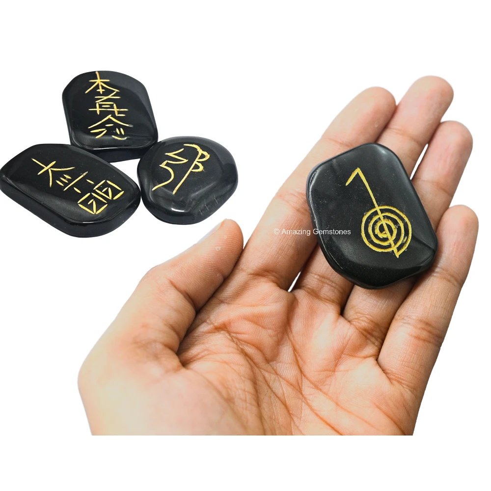 Black Agate Usui Reiki Set