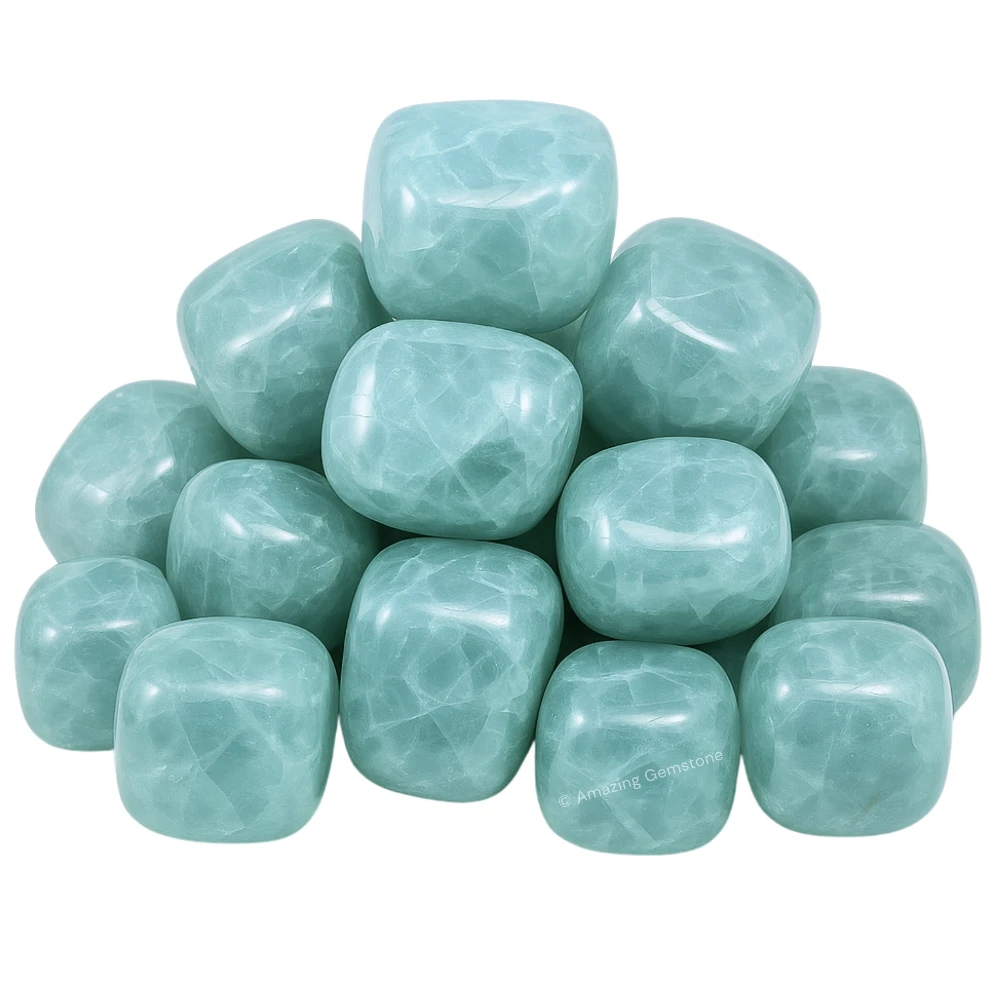 Tumbled Aquamarine Crystals Stones (1000+ Carats)