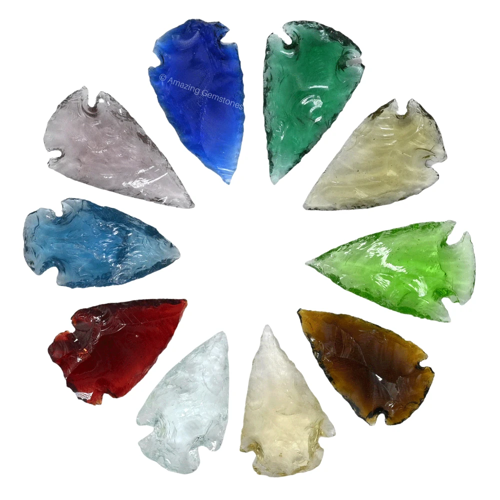Red Arrowhead - 1" to 1.5" (10 Pieces)