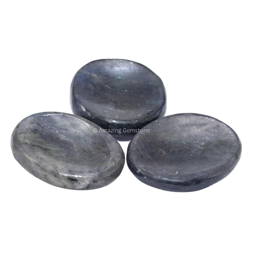 Iolite Worry Stone