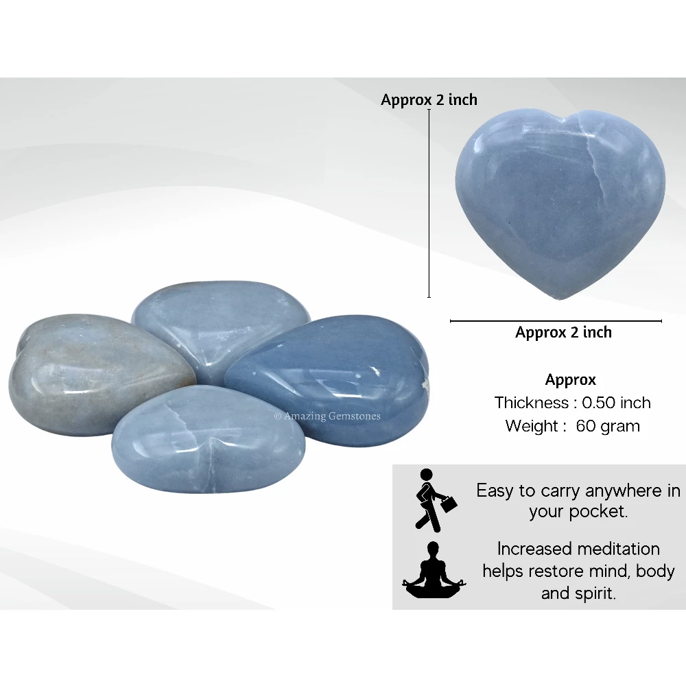 Angelite Heart