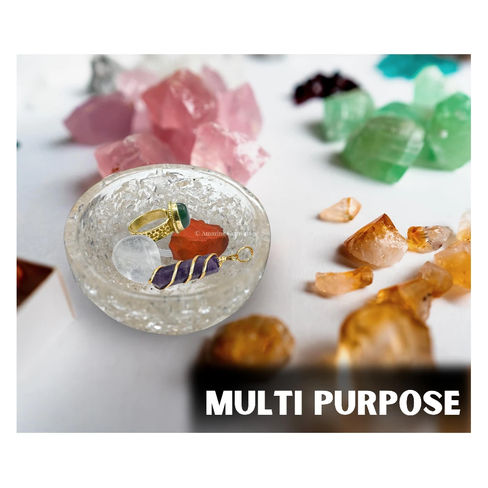 Clear Quartz Crystal Orgone Bowl (3 Inch)