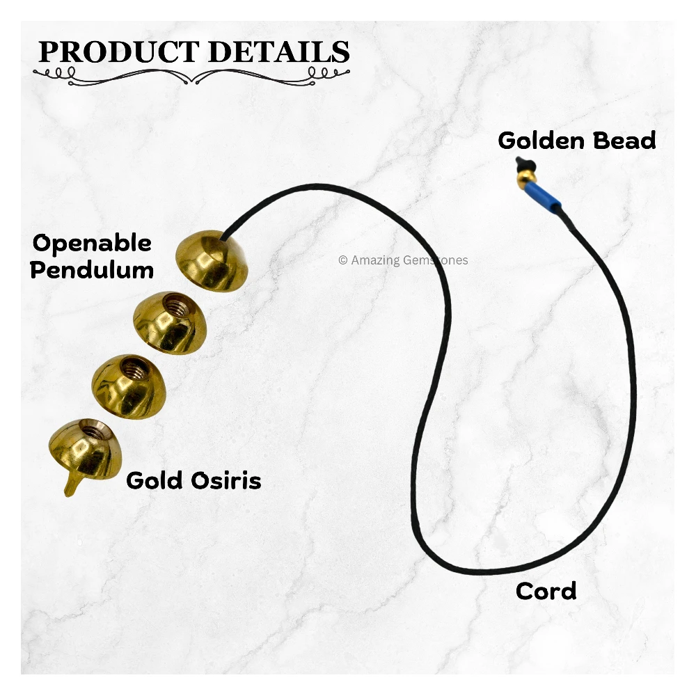 Copper Metal Pendulum - Gold Osiris (MP23)