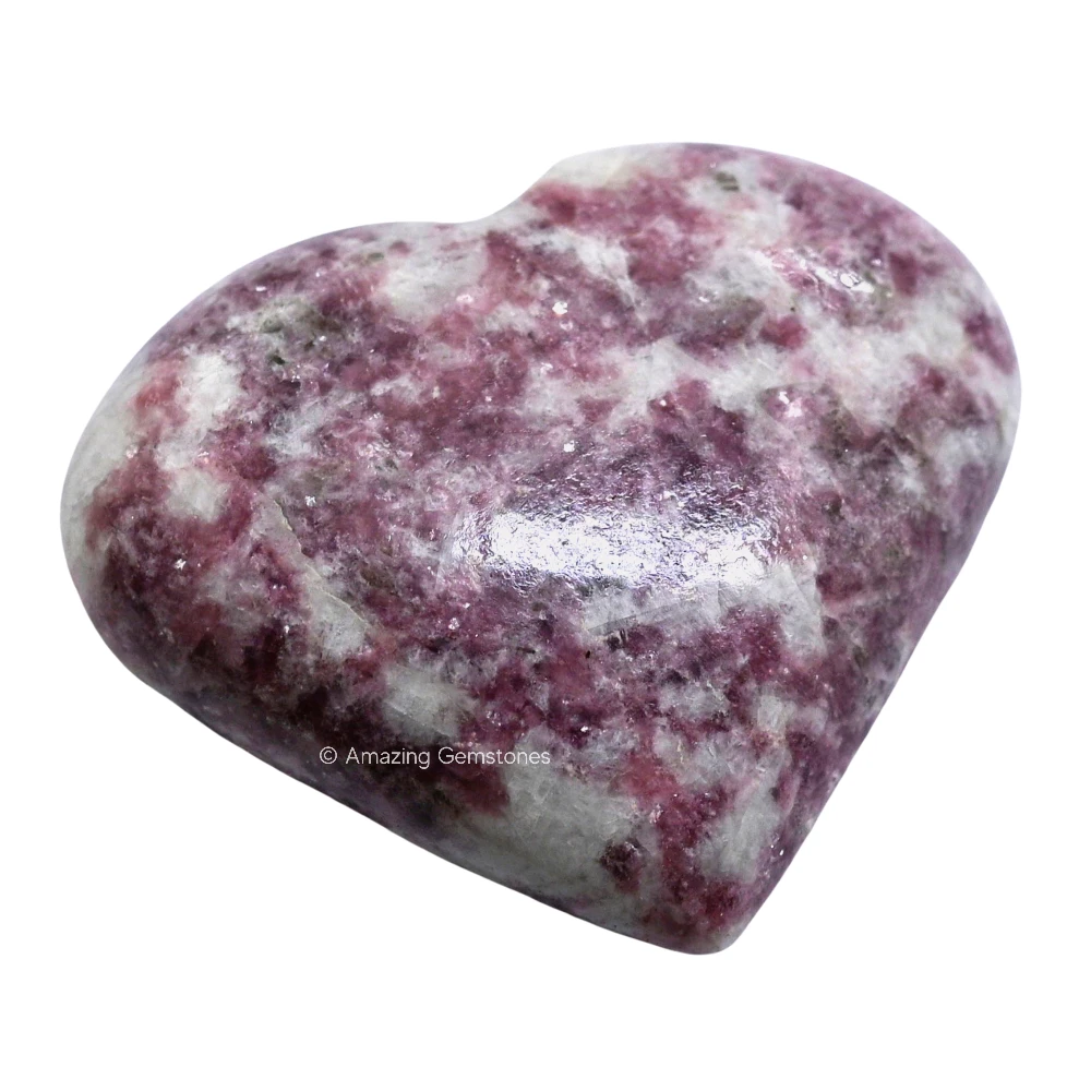 Lepidolite Heart
