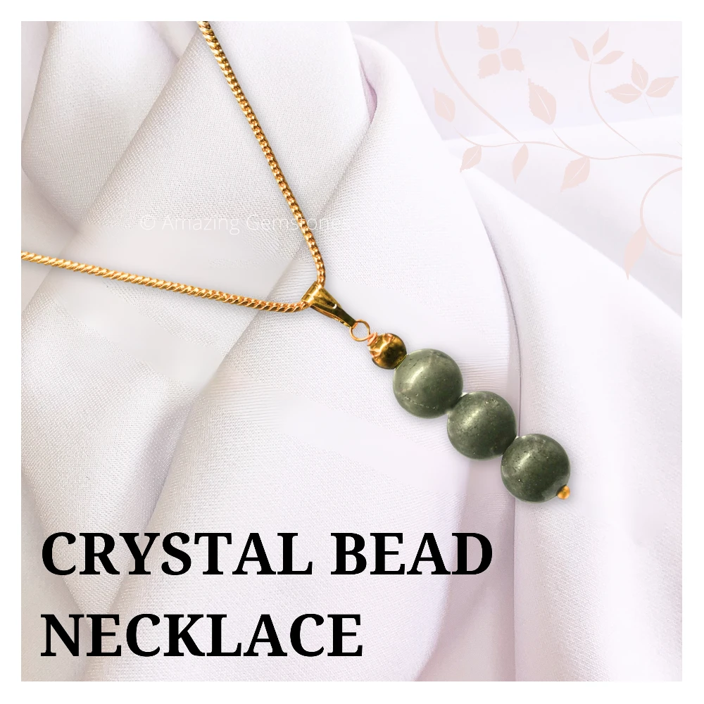 Pyrite Bead Pendant (Gold)