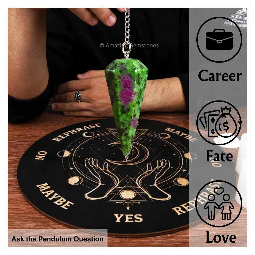 Ruby Zoisite Pendulum