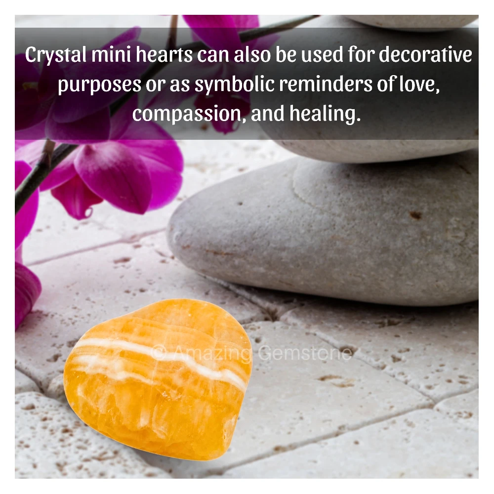 Yellow Calcite Heart (Pack of 2)