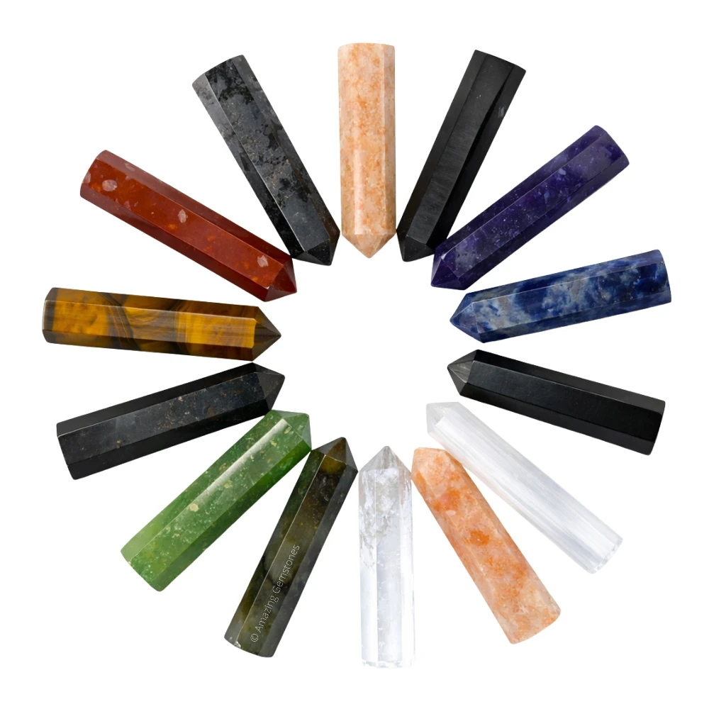 Mix Gemstone Pencil Points