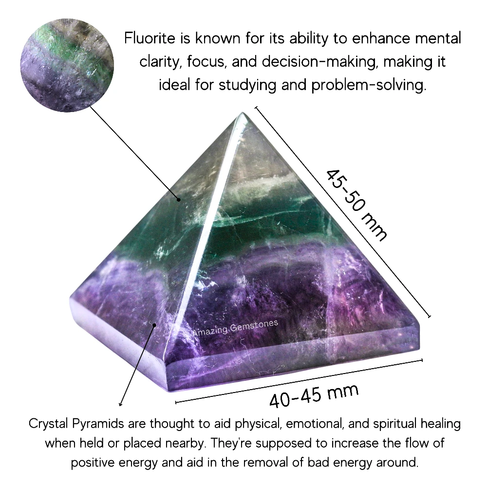 Fluorite Pyramid (2 Inch)