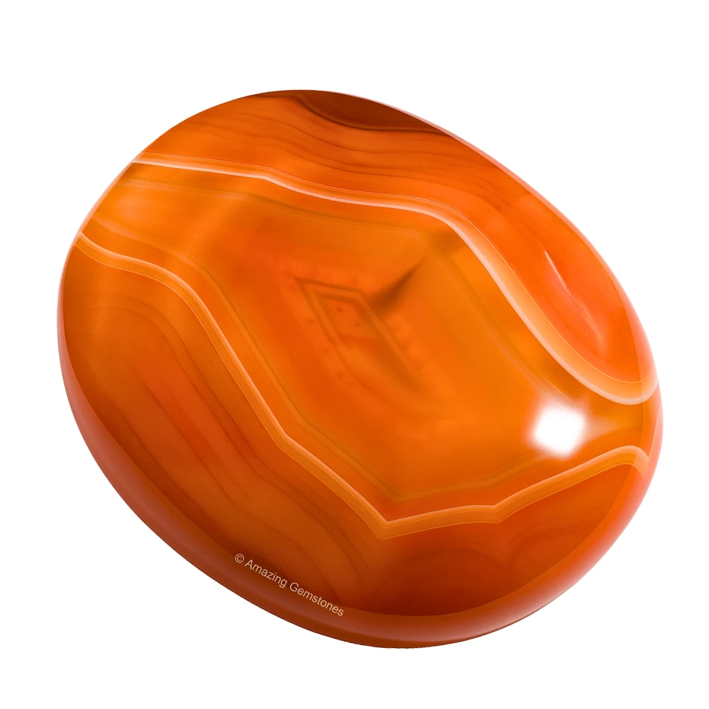 Carnelian Palm Stone