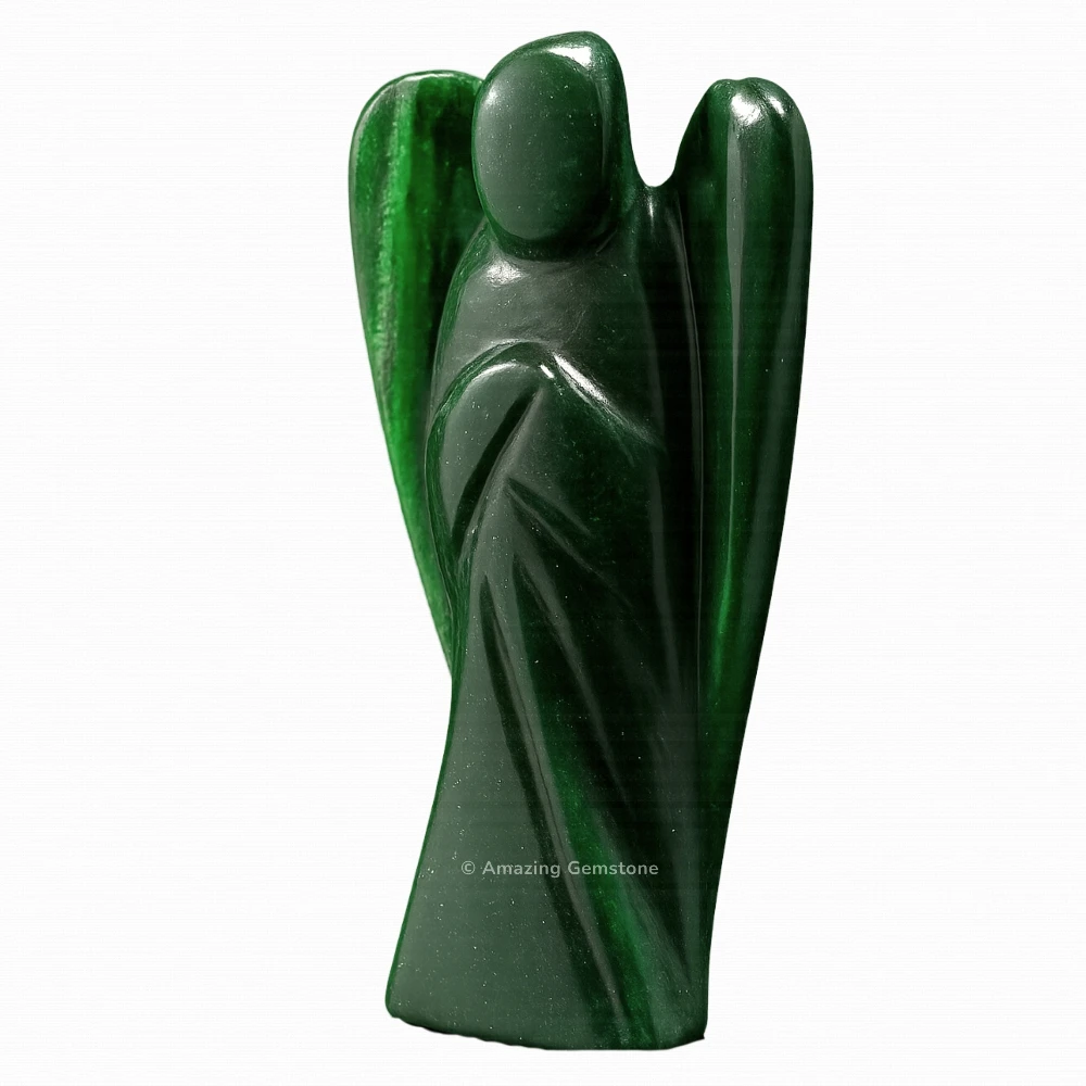 Green Aventurine Angel Figurine (4 Inch)