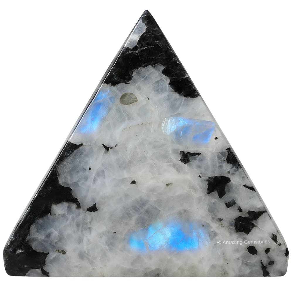Rainbow Moonstone Pyramid