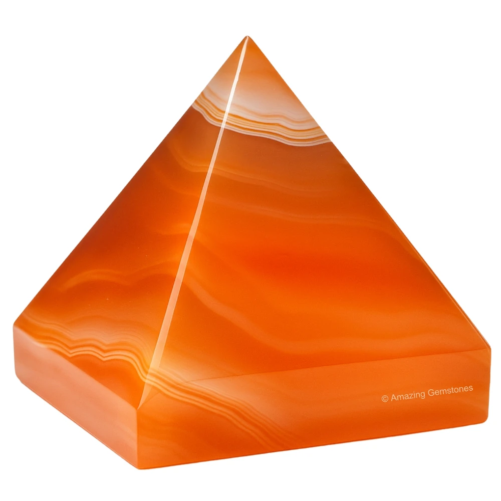 Carnelian Onyx Pyramid (2 Inch)