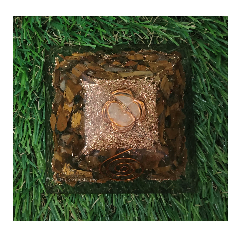 Tiger Eye Orgone Pyramid