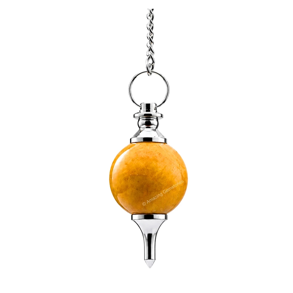 Yellow Jasper Ball Pendulum