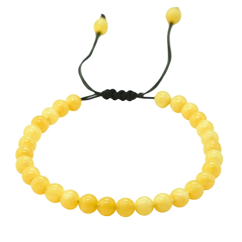 Yellow Calcite Anklet (Without Knot)