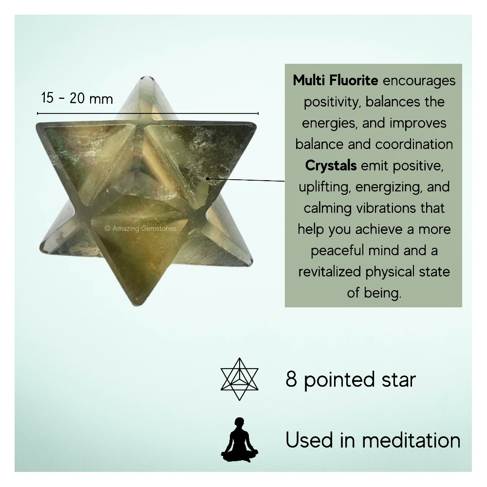 Fluorite Merkaba (15-20 mm)