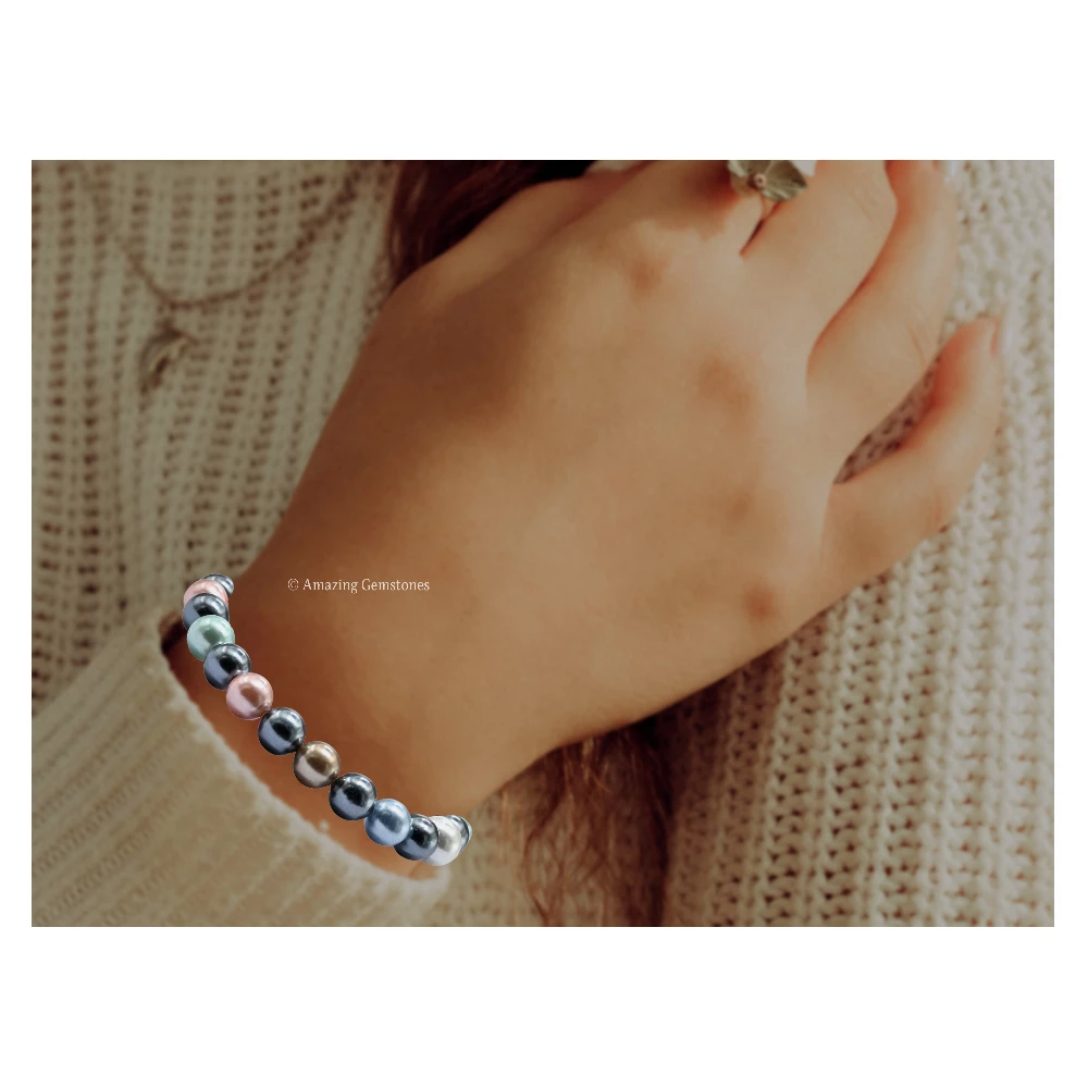 Multi Pearl Bracelet (Strechable)