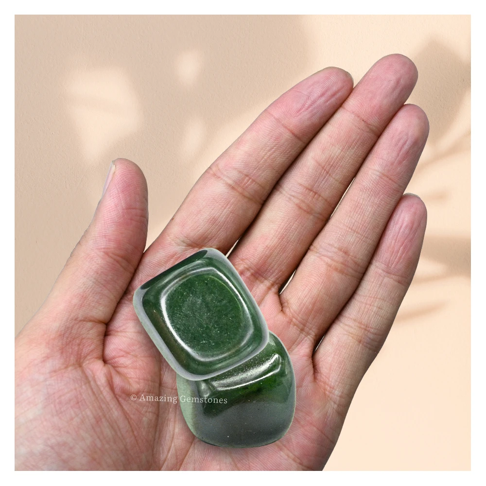 Tumbled Green Aventurine (Dark) Stone Crystals (1 oz)