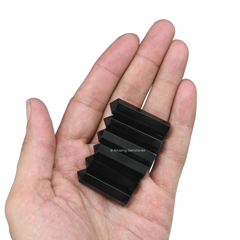Black Obsidian Pencil Points (Set of 10)