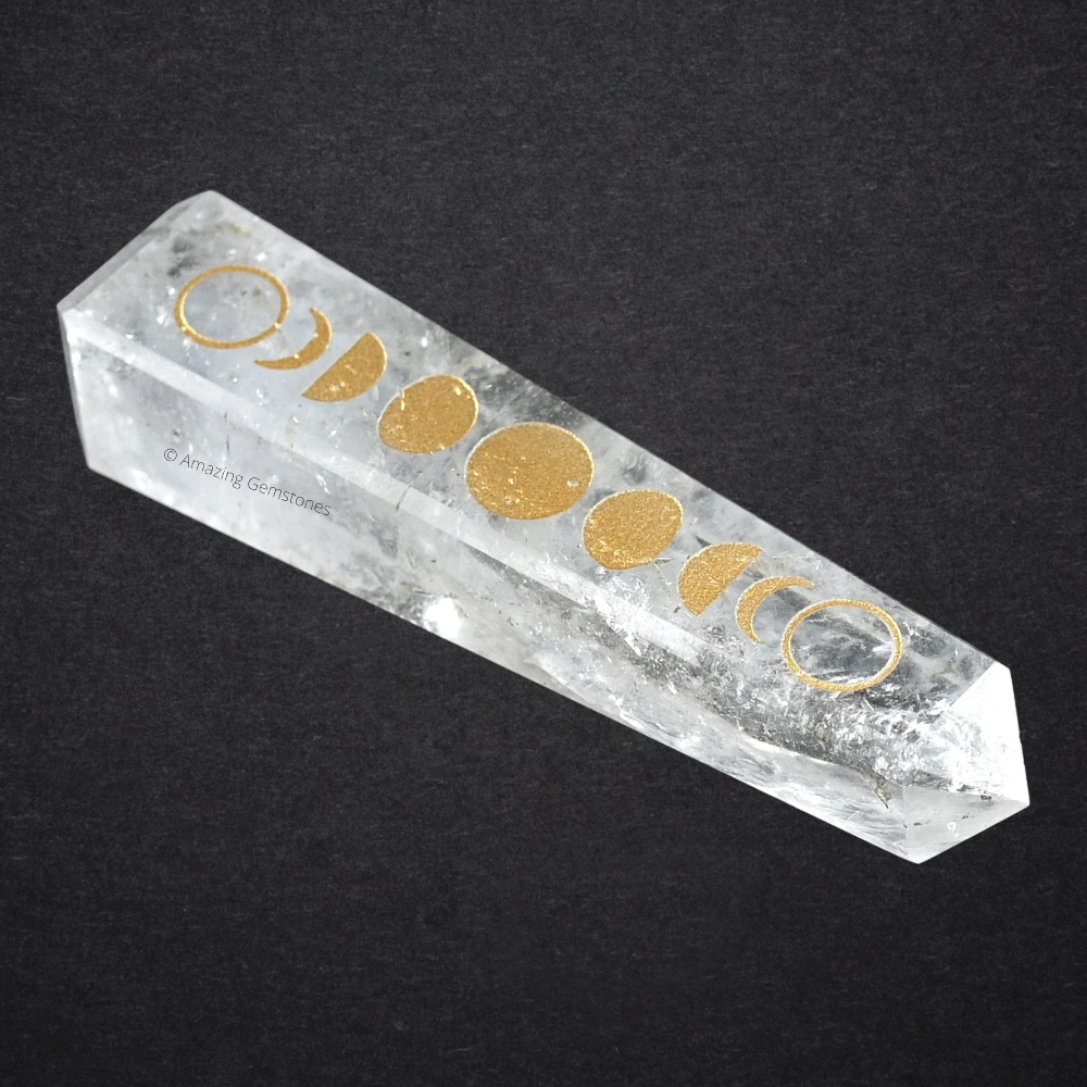 Clear Quartz Tower (4" - 5" Inch (Engraved))