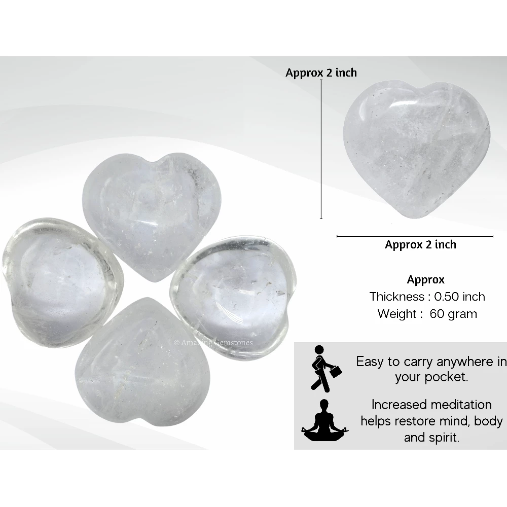 Clear Quartz Heart