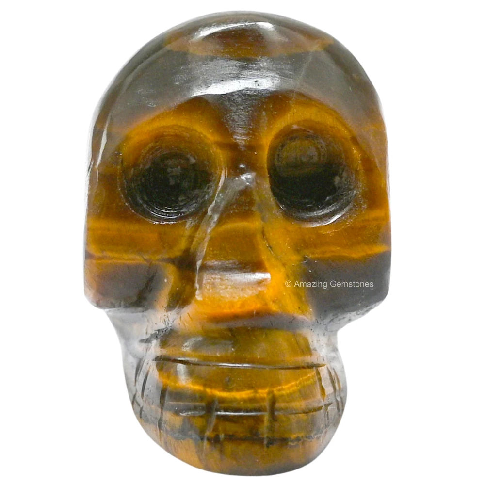 Tiger Eye Skull