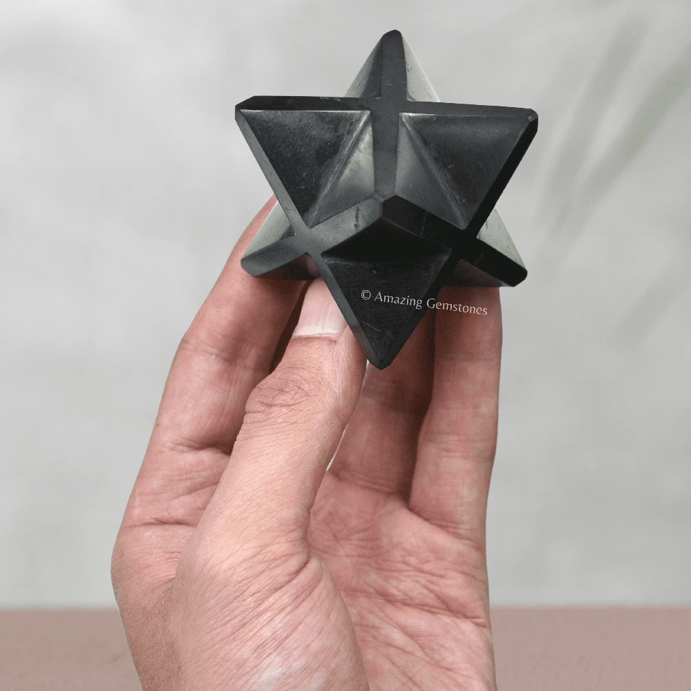 Shungite Merkaba (45-55 mm)