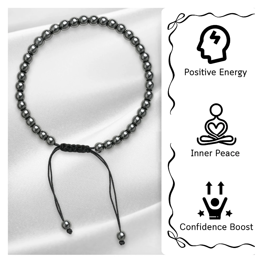 Hematite Anklet (Without Knot)