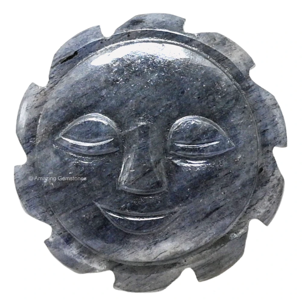 Blue Aventurine Crystal Sun Face