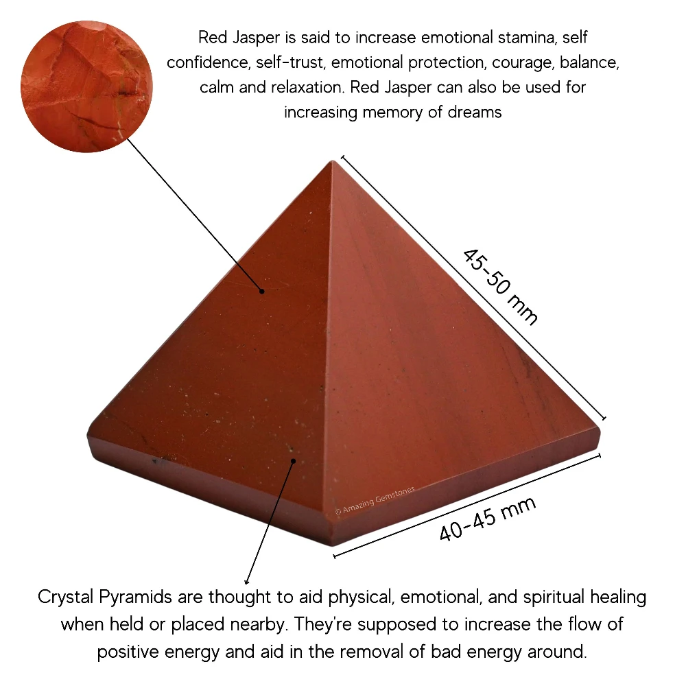 Red Jasper Pyramid (2 Inch)