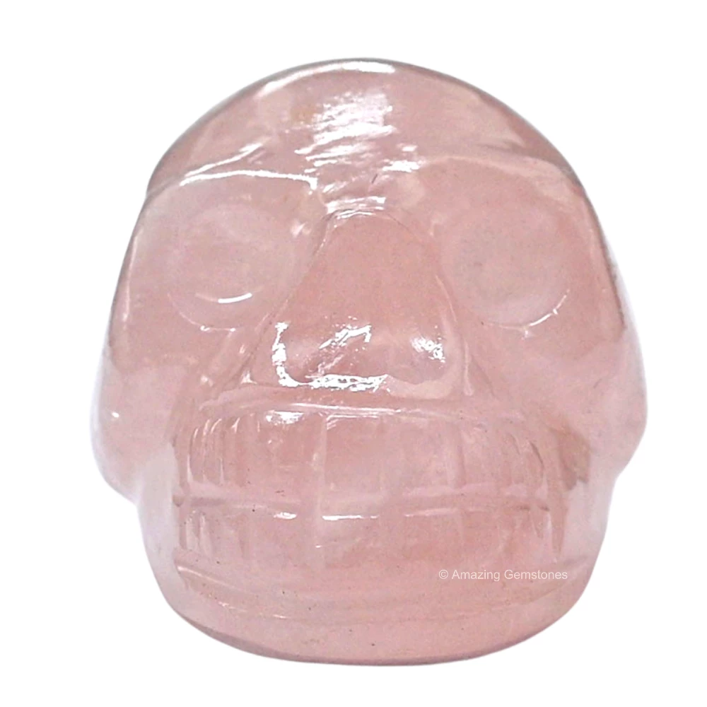 Rose Quartz Skull