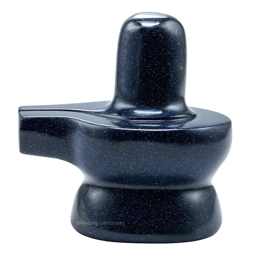 Blue Goldstone Shivling