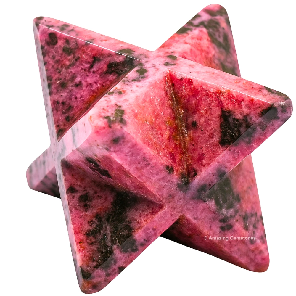 Rhodonite Merkaba (45-55mm)
