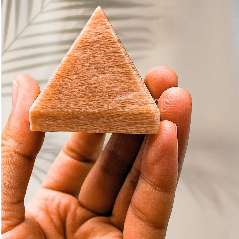 Peach Moonstone Pyramid (1.5 Inch)
